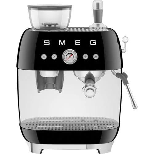 Siebträgermaschine Smeg Schwarz mit integrierter Kaffeemühle