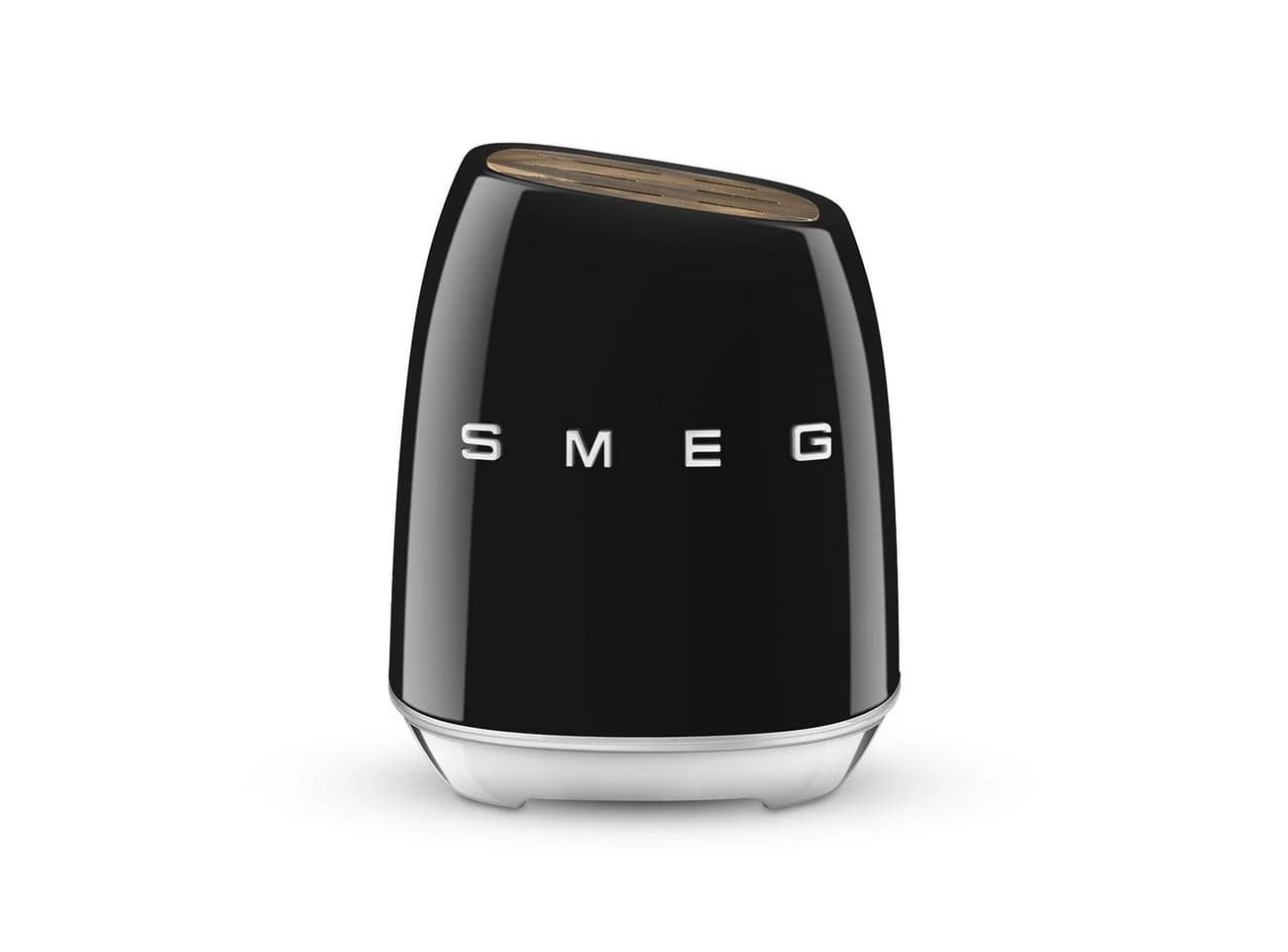 Smeg Messerblock-Set 6-tlg. Schwarz 50s Style