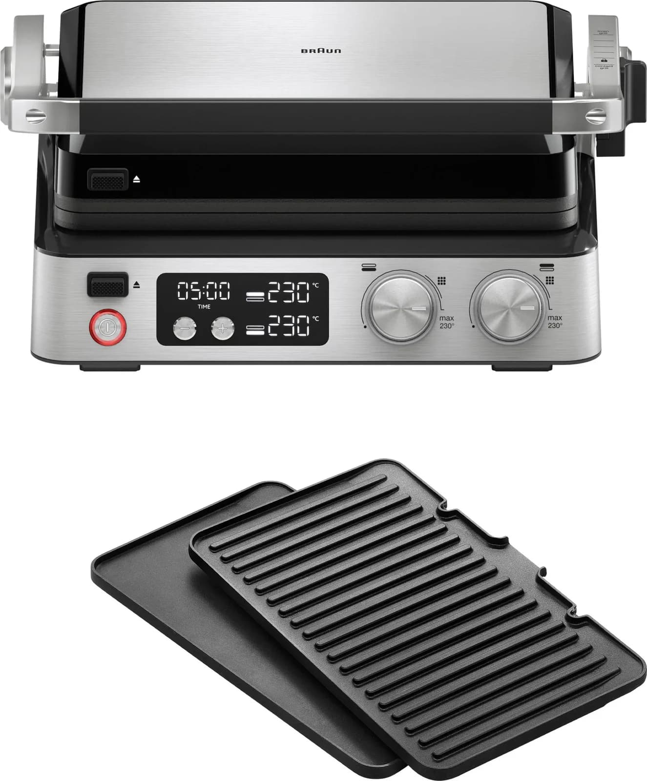 Braun MultiGrill 7 Kontaktgrill Schwarz Edelstahl