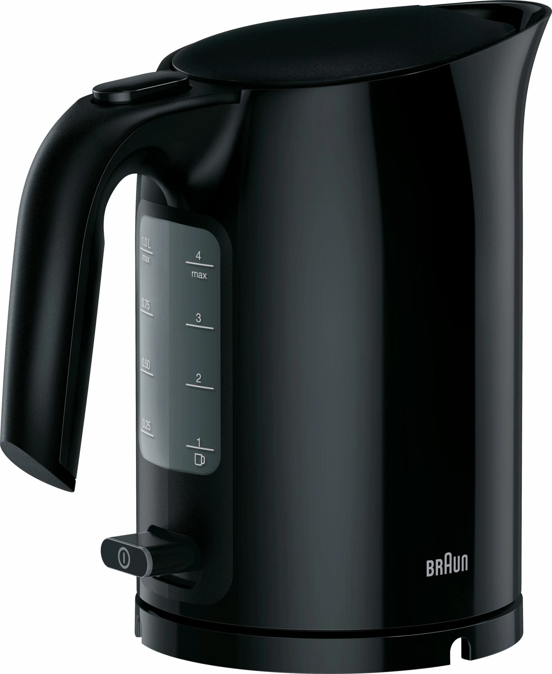 Braun Wasserkocher PurEase WK 3000 BK 1,0 L Schnellkochsystem Schwarz