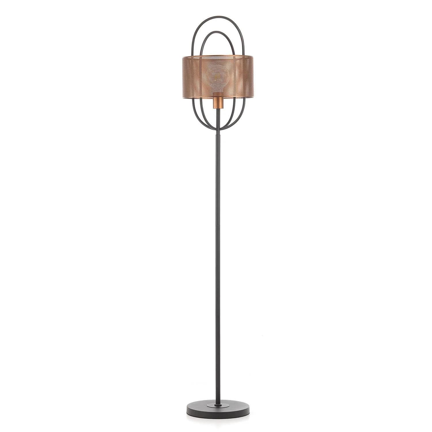 Stehleuchte Quokka Schwarz/Kupfer max. 22 Watt