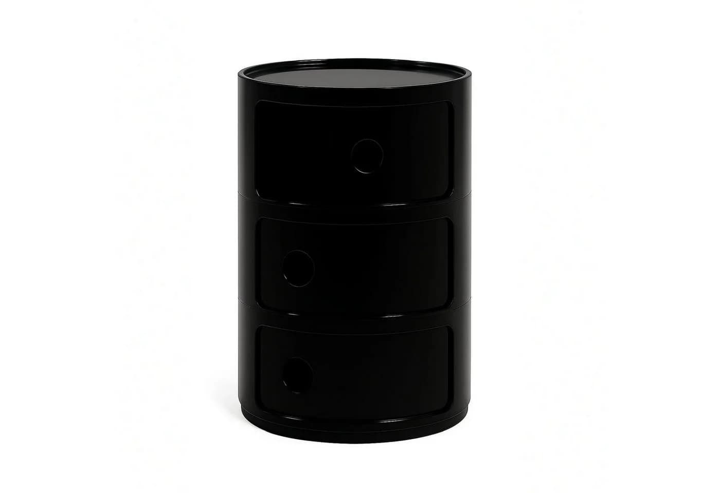 Kartell Componibili Container 3-Fach Schwarz