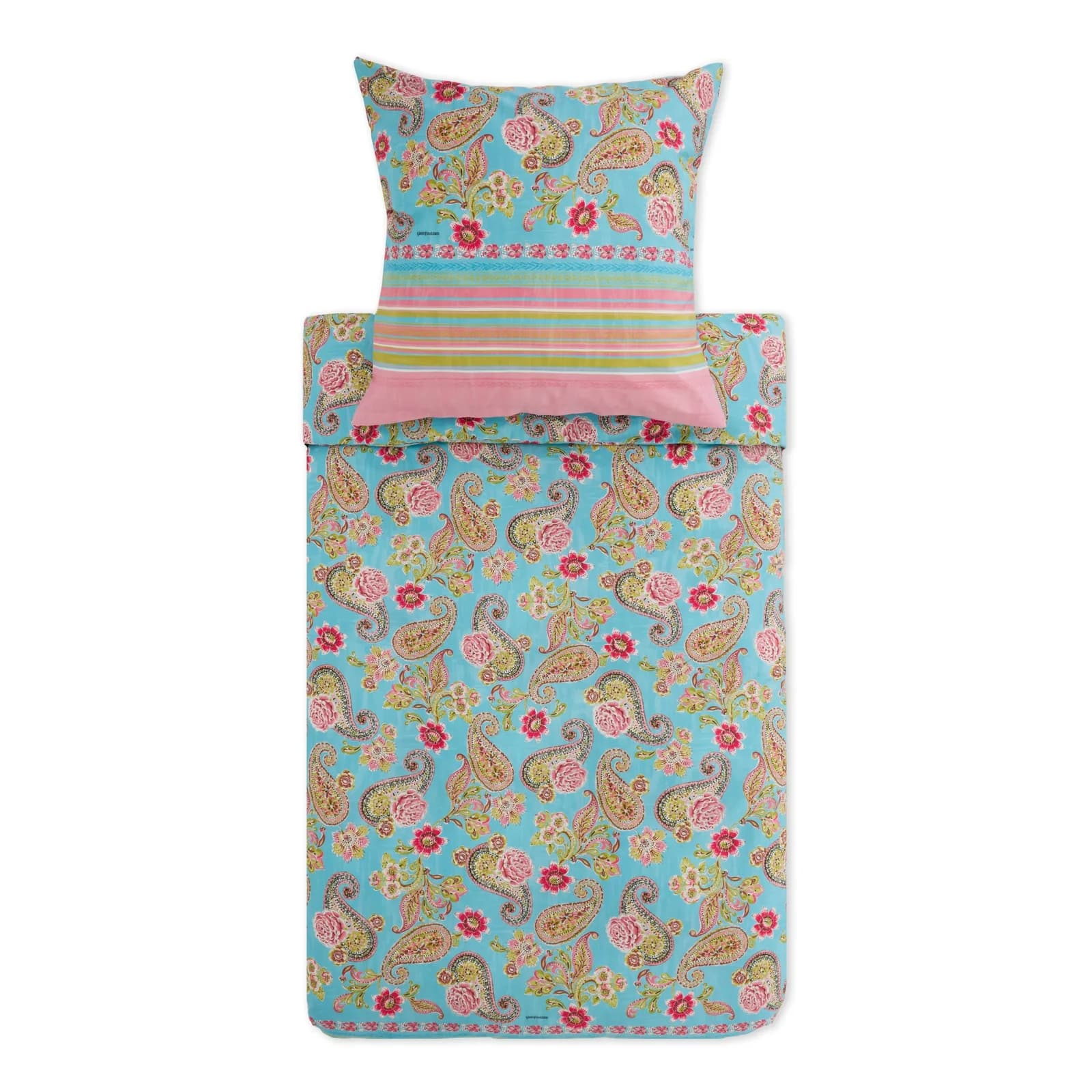 Bassetti Bettwäsche RAPALLO Blau Violett 100% Baumwolle