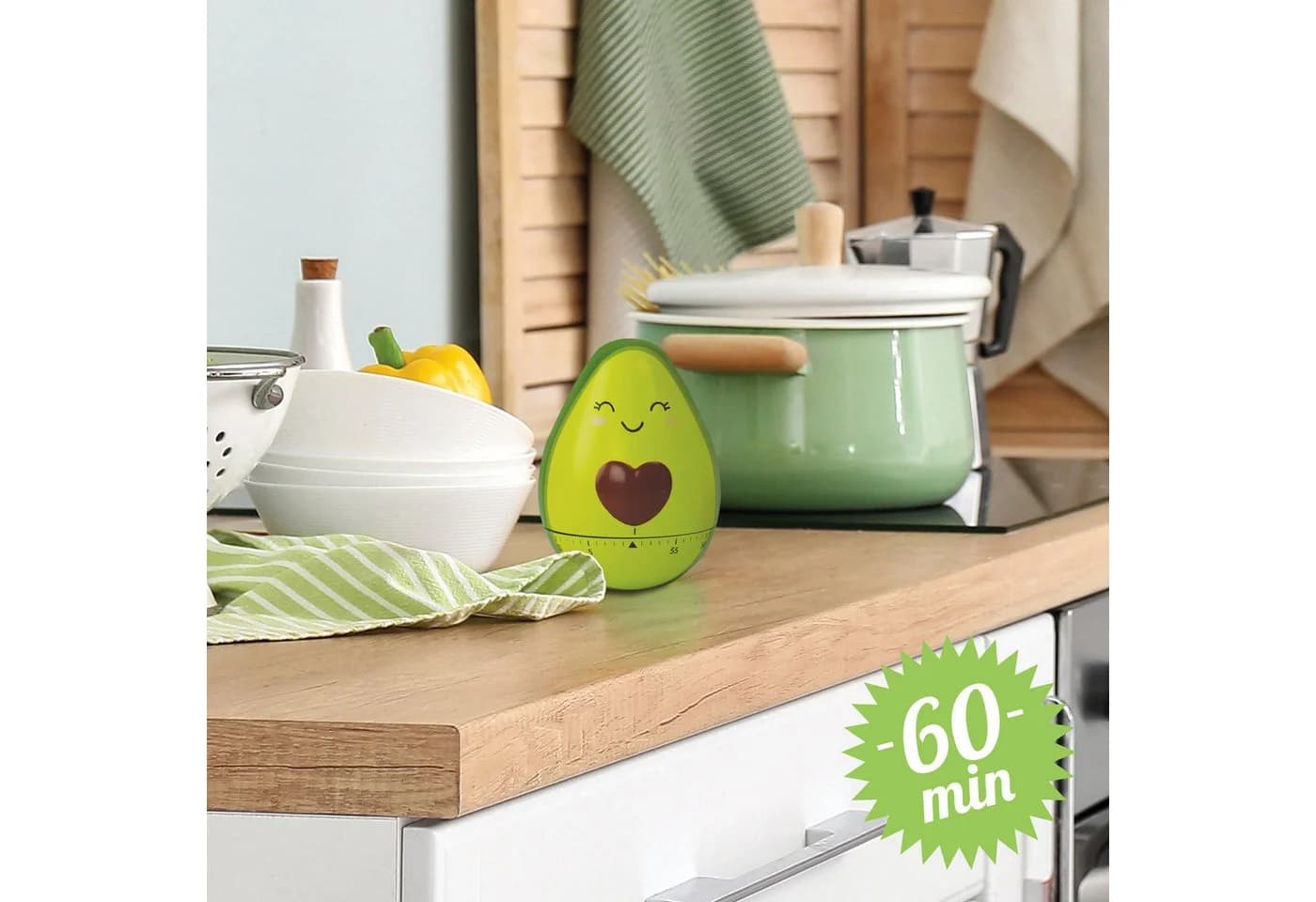 Legami Küchentimer Eieruhr Avocado Manuell