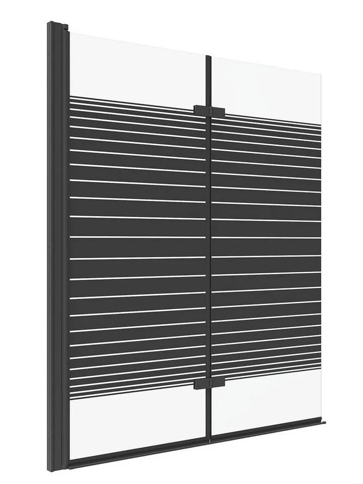 AQUALAVOS Badewannenfaltwand 2-teilig 120x140 cm