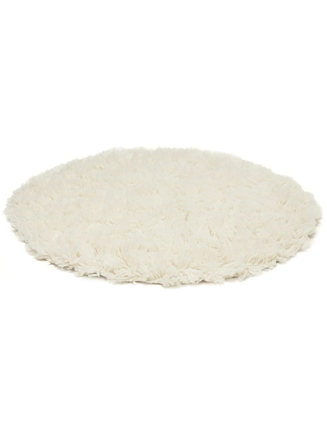 Theko Flokati Handwebteppich 100% Schurwolle Beige Uni