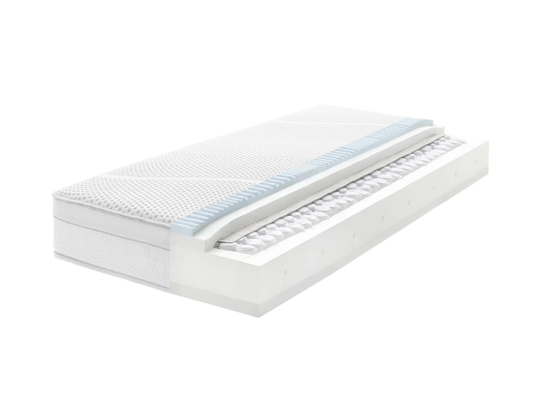 Hemafa Taschenfederkernmatratze AQUA ORTHO 1100 mit 7-Zonen und Gel-Auflage