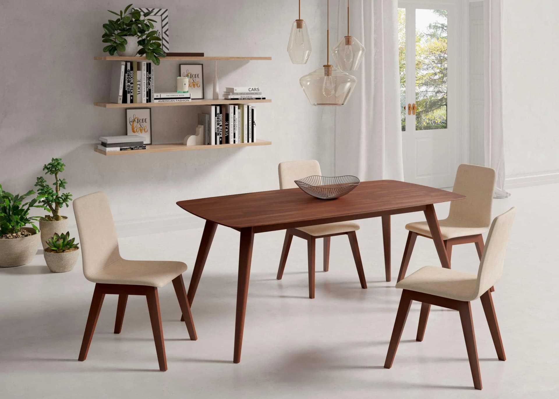 Esstisch INOSIGN Nussbaum Massivholz 180x90 cm
