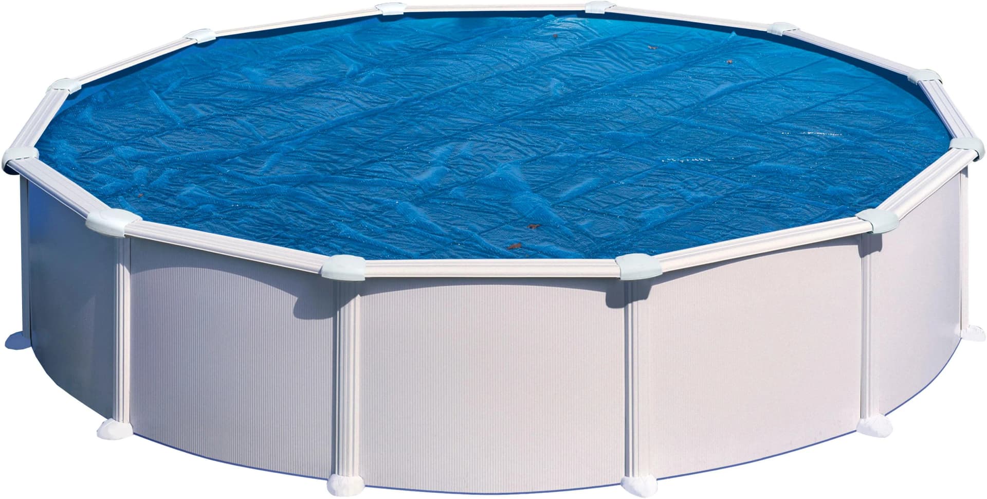 GRE Sommerabdeckplane Blau für Stahlwandpools