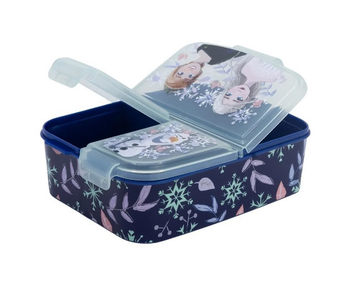 Stor Lunchbox Disney Frozen Kinder Brotdose 3 Fächer Blau
