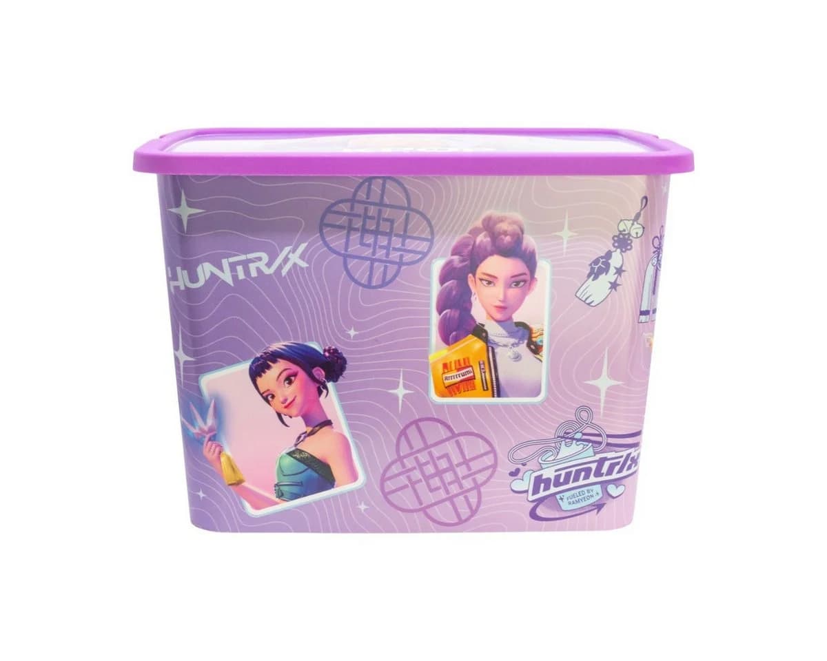 K-Pop Demon Hunters Aufbewahrungsbox HUNTRIX 23 L Klickbox Violet