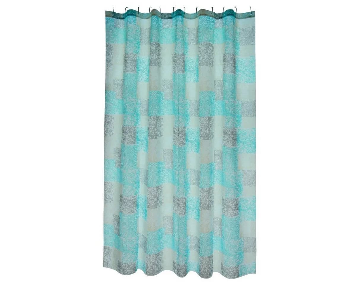 MSV Duschvorhang Cotexsa HUELLAS Blau-Türkis Polyester