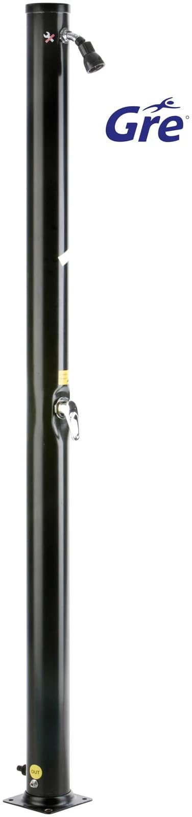 Solardusche GRE Braun Holzoptik 220 cm Kunststoff