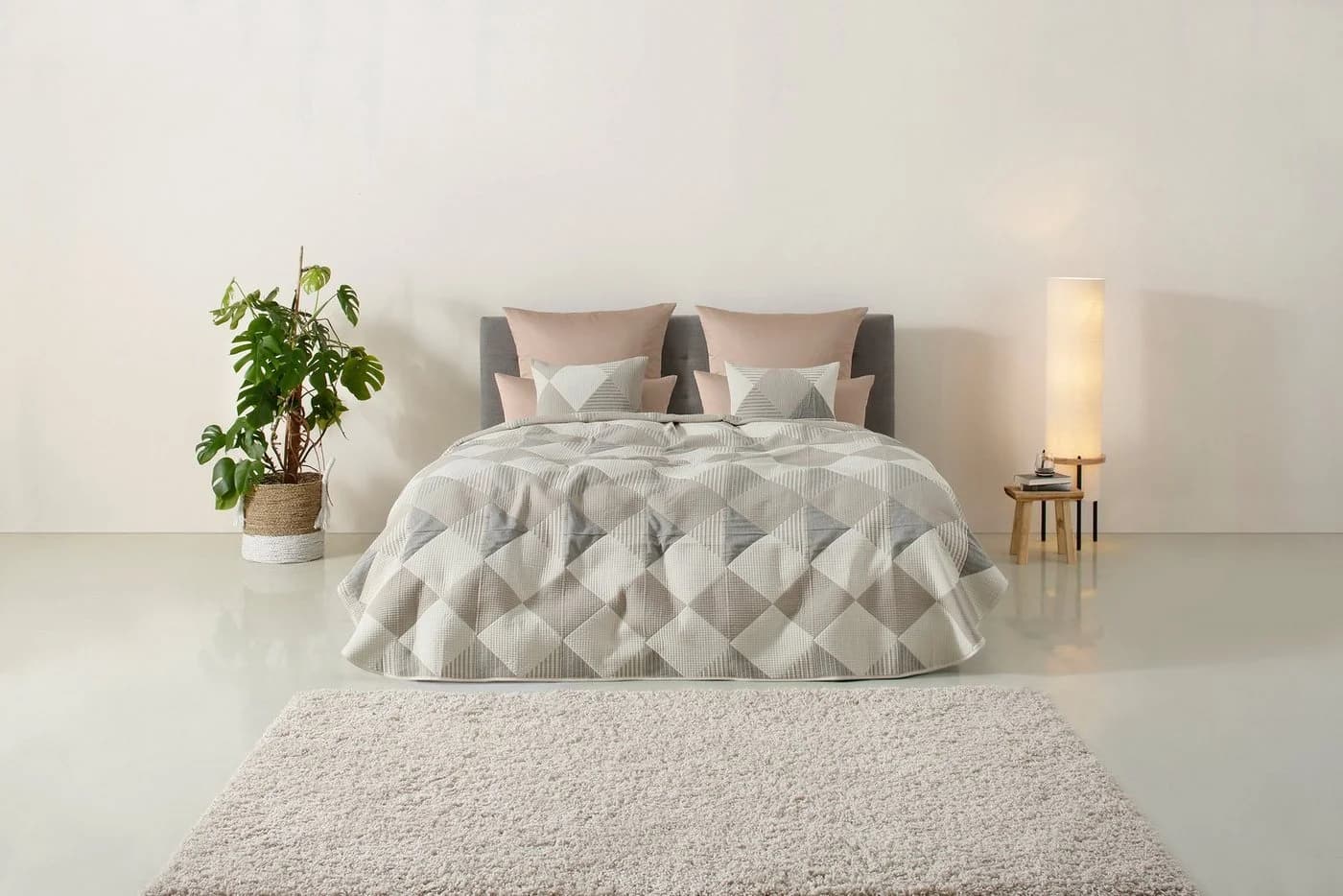 OTTO HOME Kissenhülle Maris Beige Kariert Baumwolle Polyester