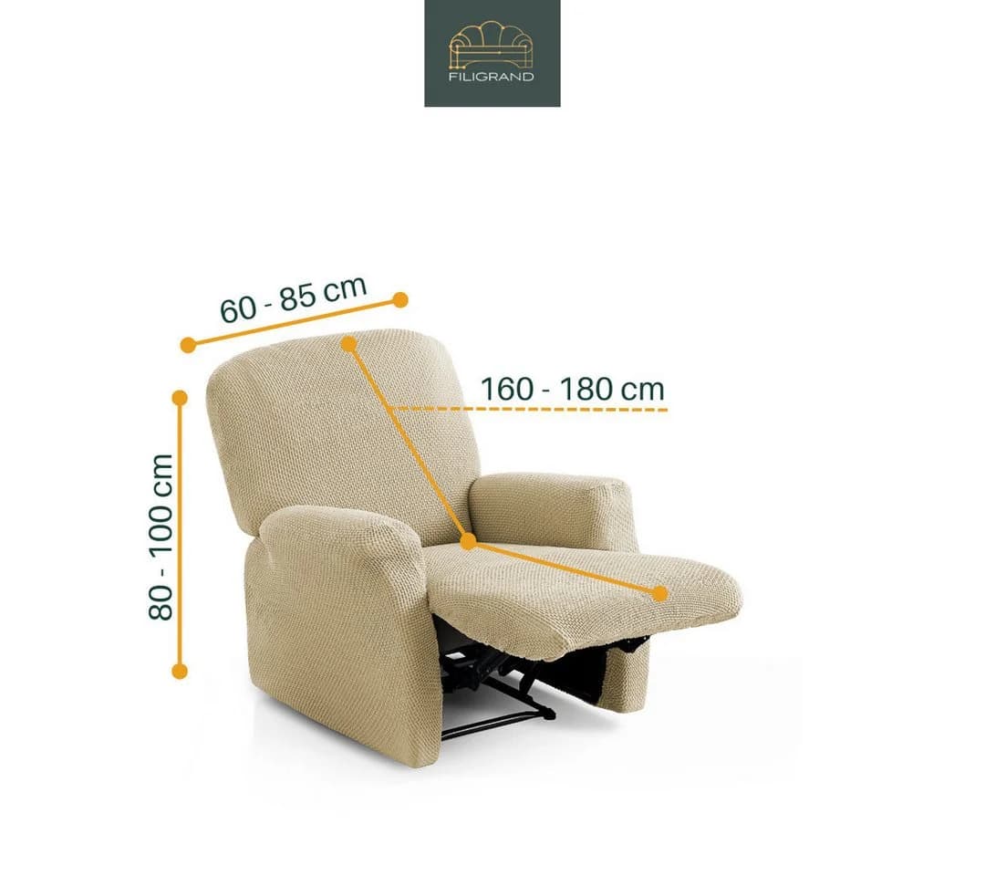 Belmarti Sesselhusse Bezug Elastisch Baumwollmix Beige