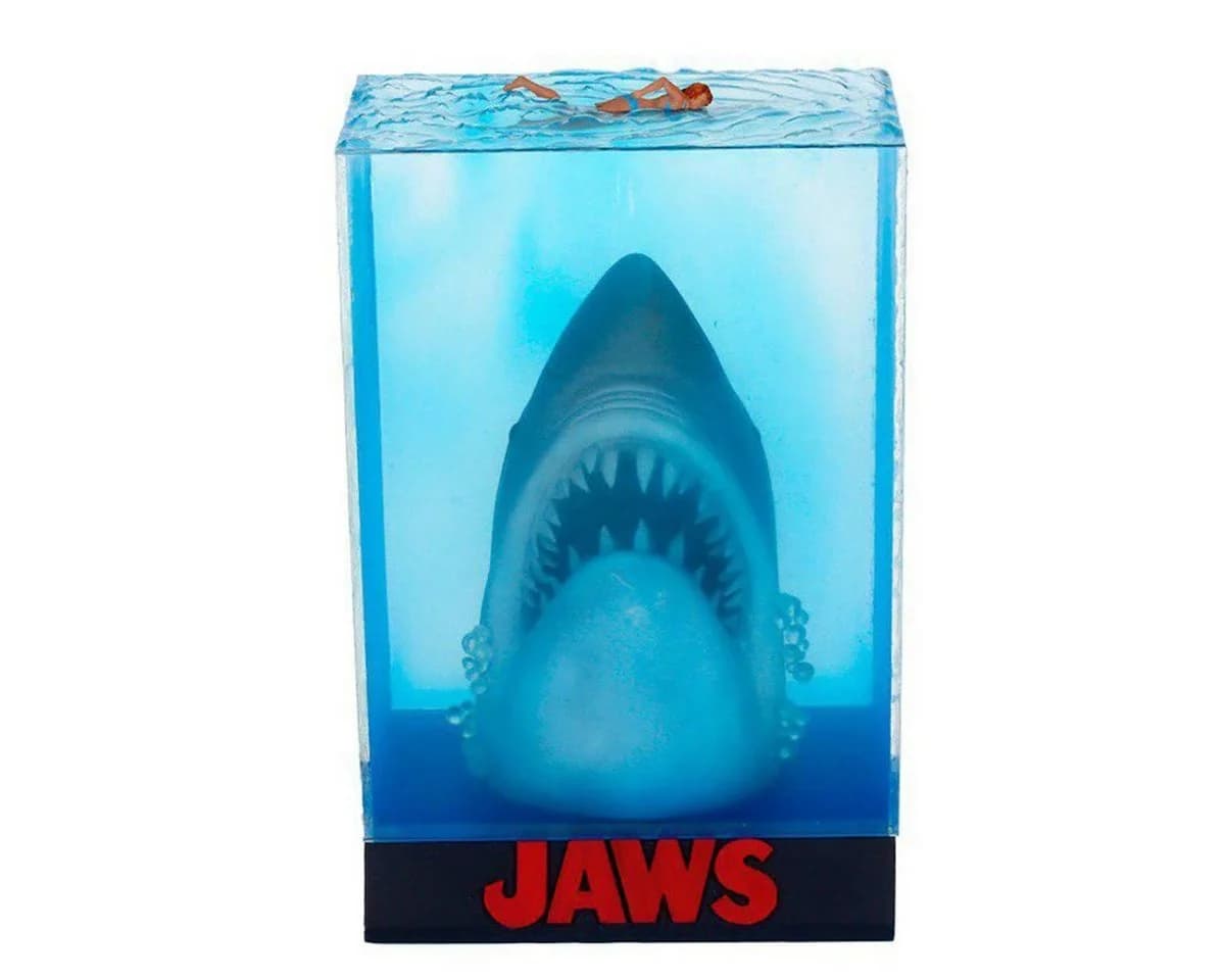 SD Toys Jaws 3D Poster Statue Der weiße Hai Blau
