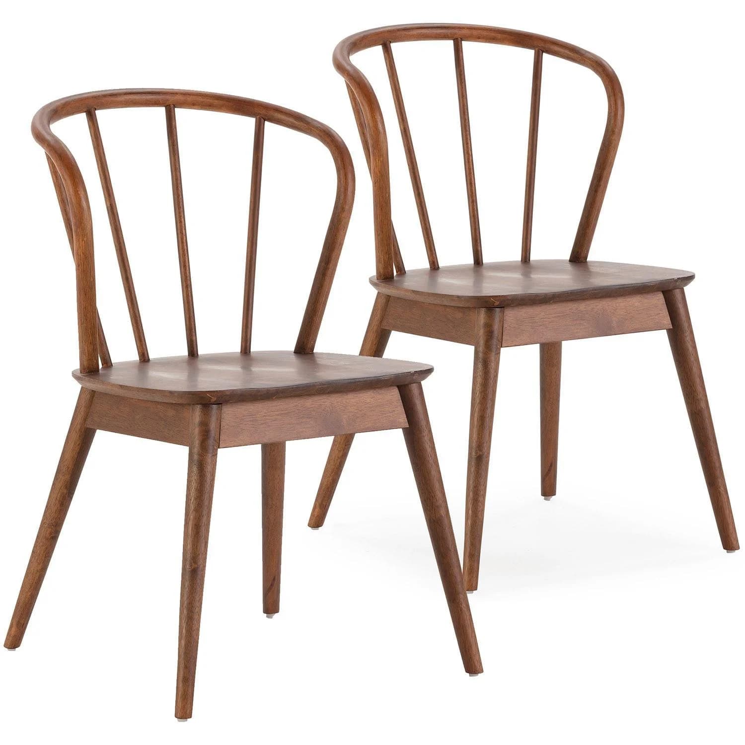 STUHL 2er-Set Brisa Walnussfarbe Massivholz