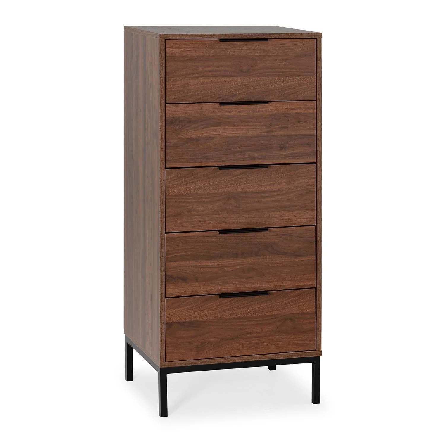 Kommode Auri Walnussfarbe 50/115/40 cm
