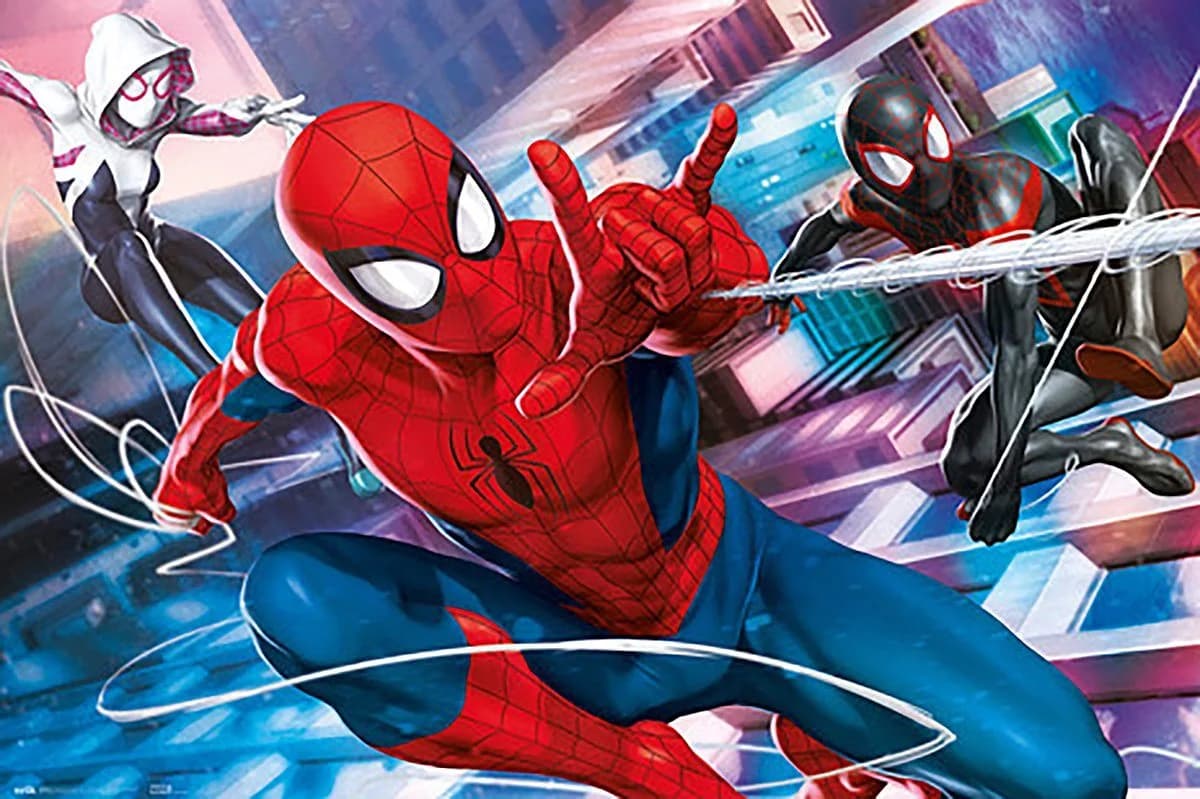 Grupo Erik Spider-Man Poster Marvel Peter Miles Gwen
