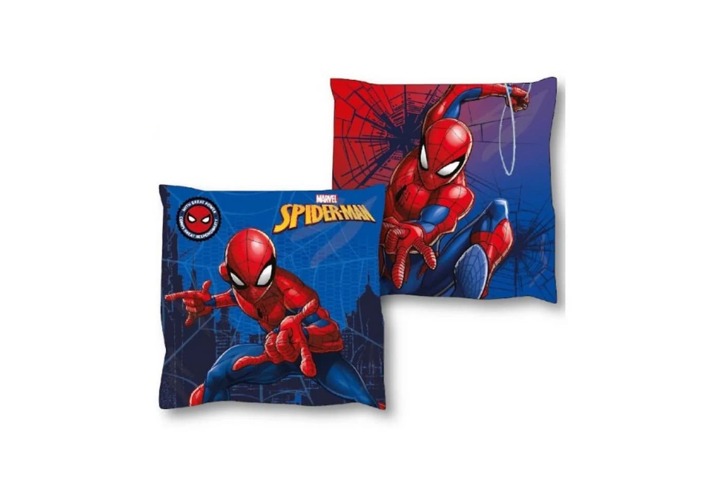 Spiderman Dekokissen 38x38 cm Blau Gemütlichkeit Style