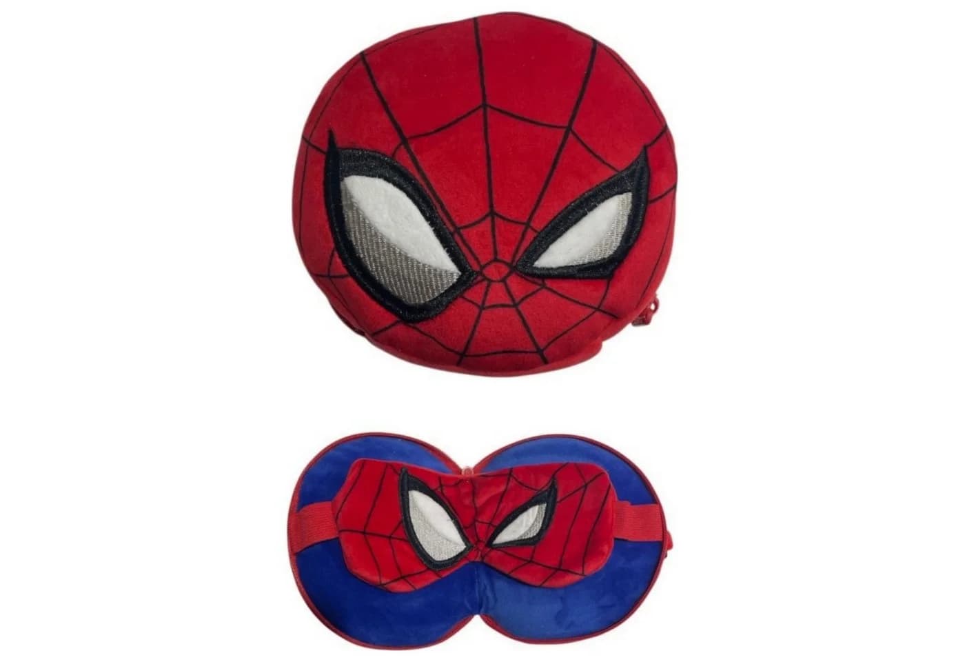 Spiderman Reisekissen mit Schlafmaske 2-tlg. Bunt Polyester