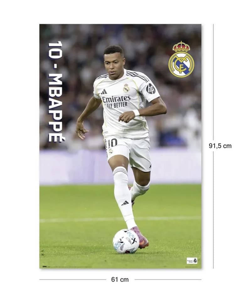 Grupo Erik Poster Real Madrid Mbappé Wanddekoration