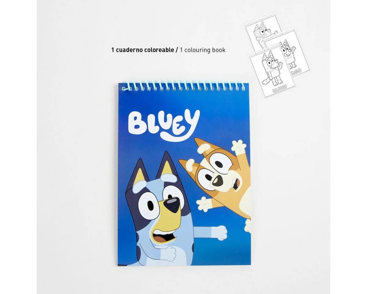 Bluey Kinder Ausmalset Bunt Kreativset