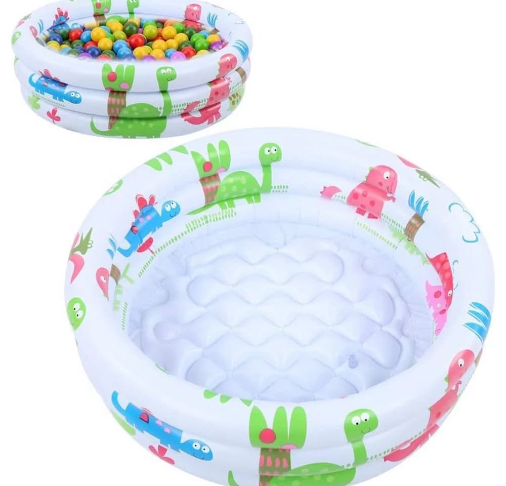 Blusmart Aufblasbares Planschbecken Kinderpool Bunt Anti-Leck