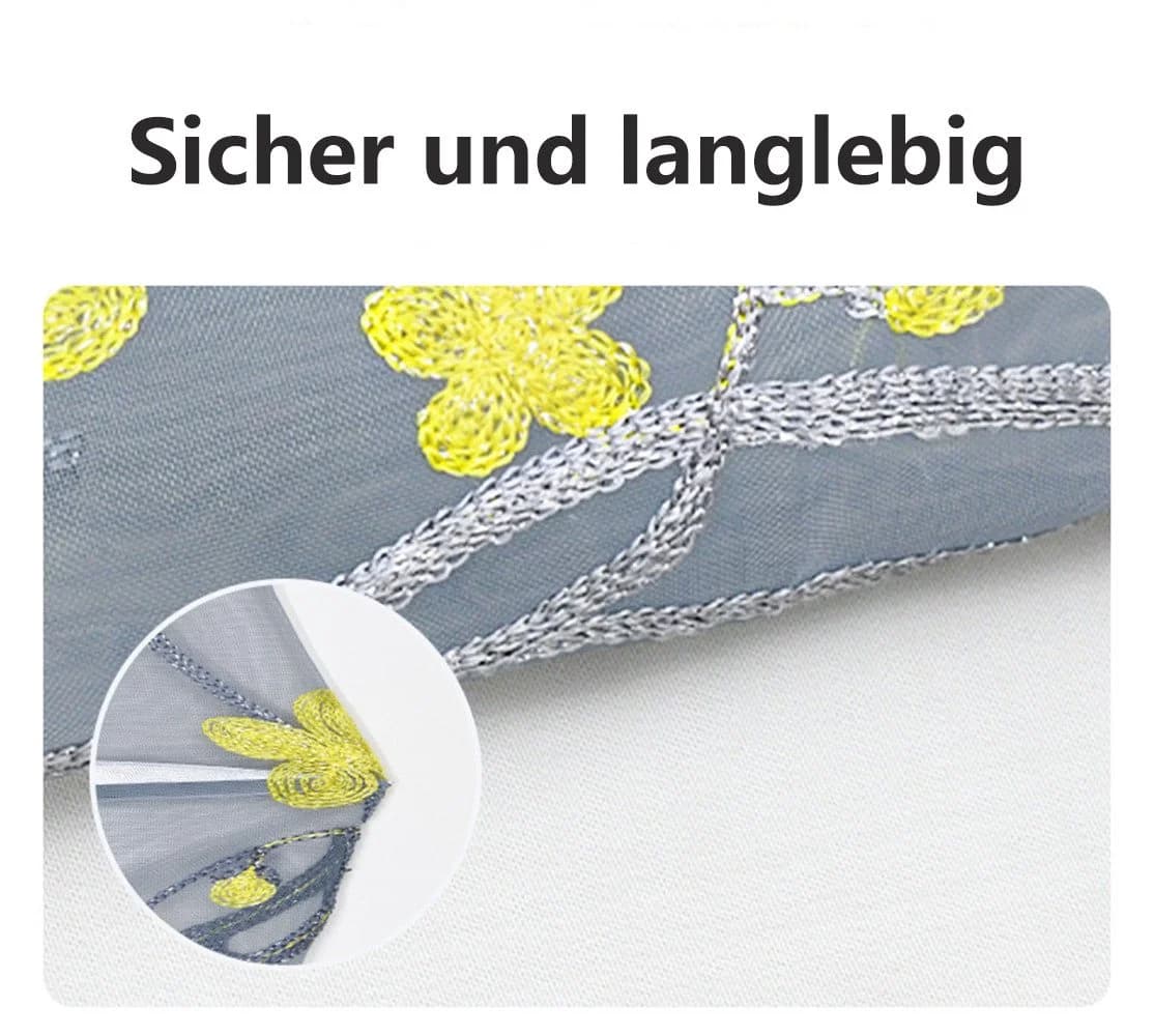 Jumpeak Insektenschutz-Fensterrahmen Grau Ohne Bohren