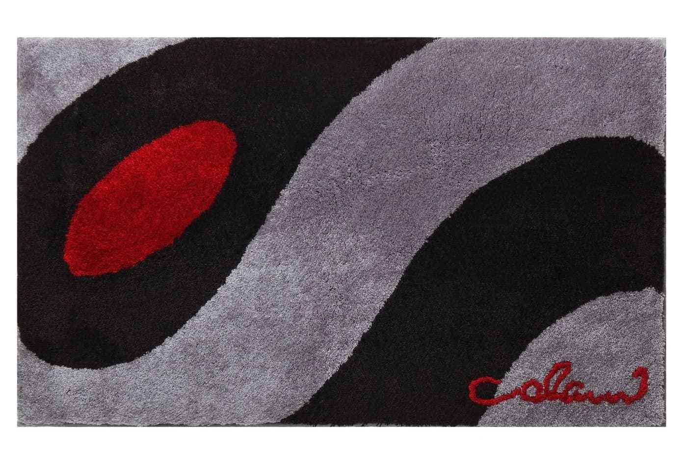 Colani Badematte Colani 35 Grau/Schwarz Rutschhemmend