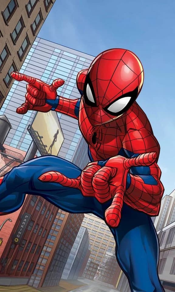 Spiderman Handtuch 100% Baumwolle 30x50 cm schnelltrocknend bedruckt