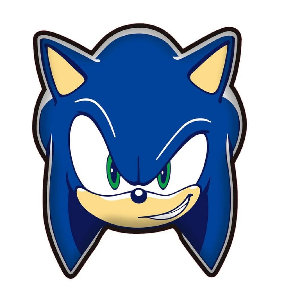 Sonic SEGA Dekokissen mit beidseitigem Digitaldruck
