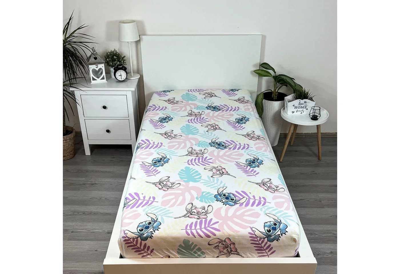 Lilo & Stitch Spannbettlaken 90 x 200 cm Baumwolle