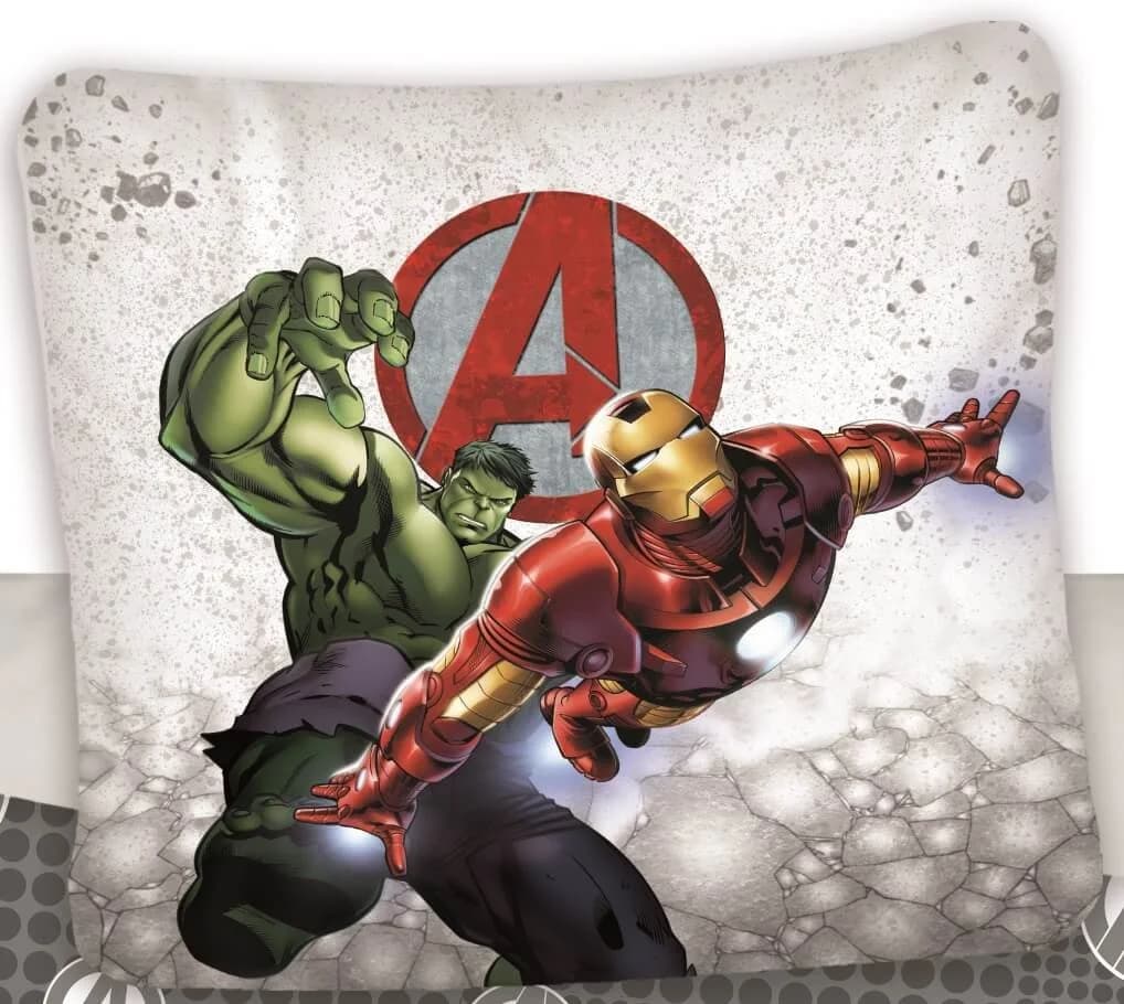 Jerry Fabrics Marvel Avengers Bettwäsche-Set 135x200 & 80x80 Baumwolle