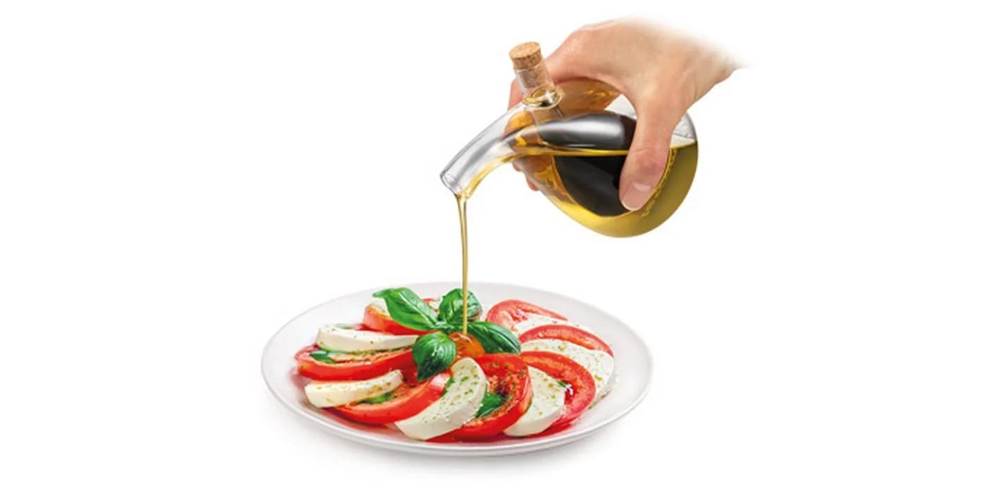 Tescoma Menage-Set Öl- und Essigbehälter VIRGO 300/50 ml Glas Kork