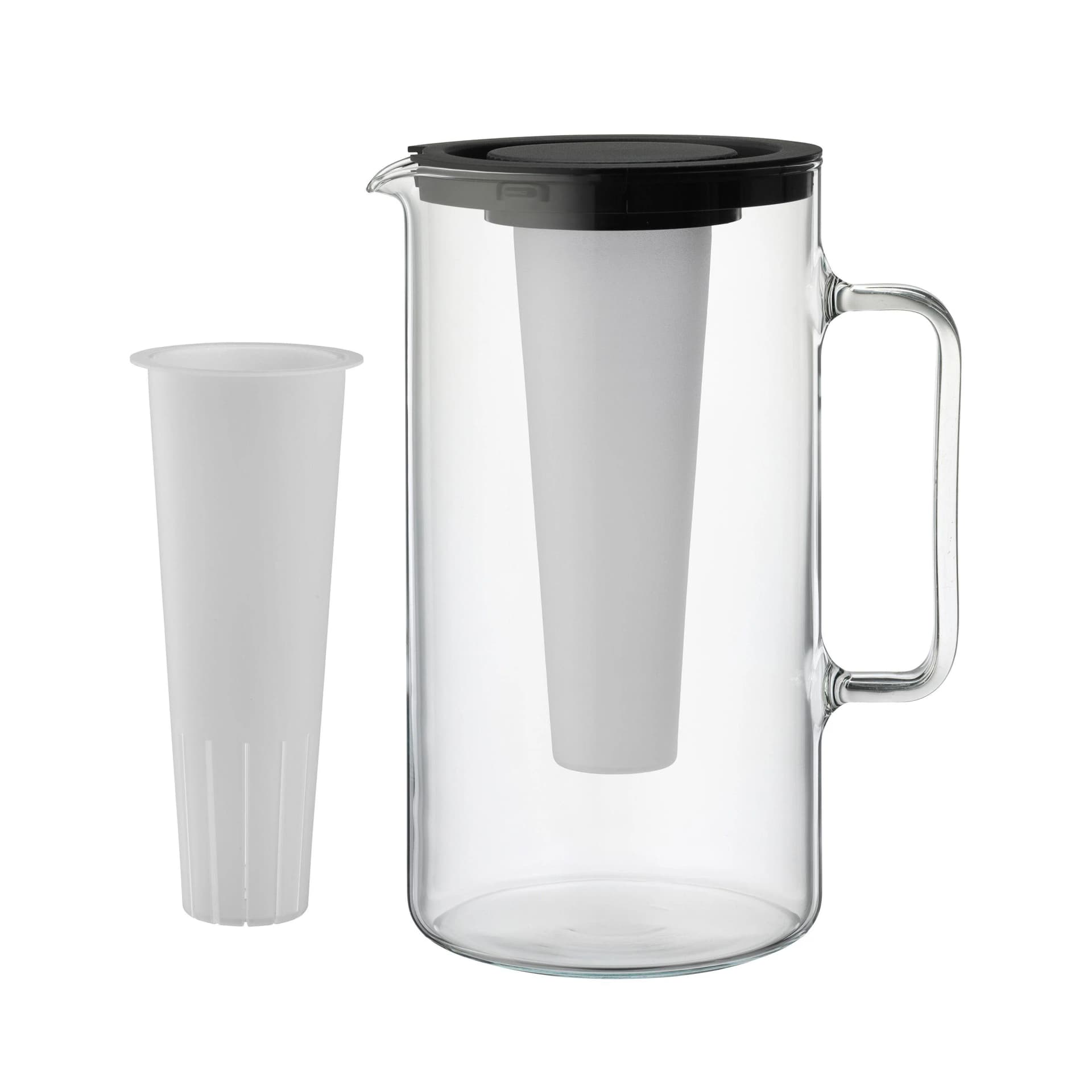 Krug SIMAX schwarz mit Teefilter 2 Liter