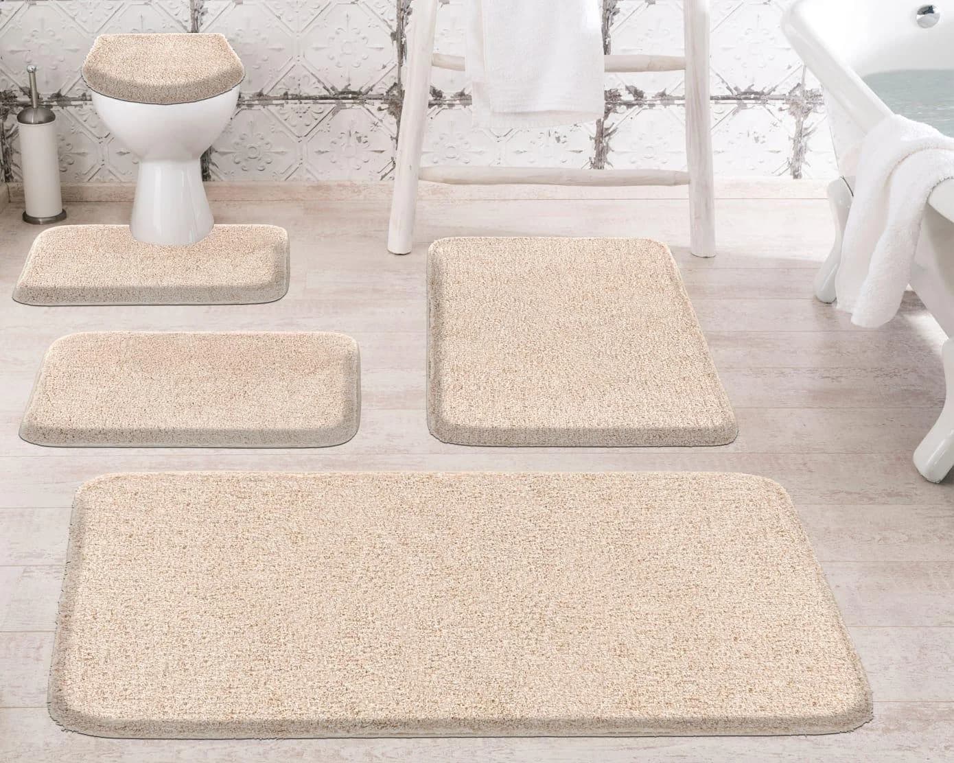 GRUND Badematte Beige Melange 50x60 cm Rutschhemmend