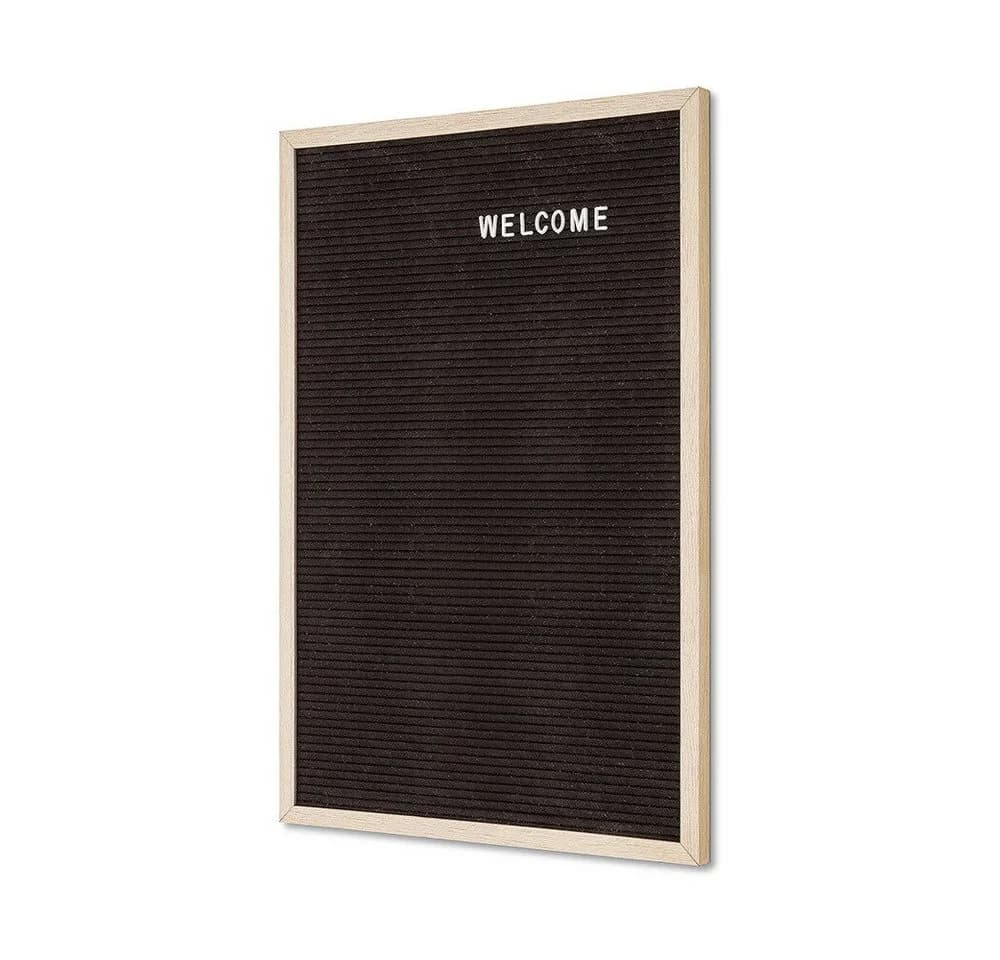 Showdown Displays Standregal Letterboard 40x60cm Holz Hellbraun Schwarz