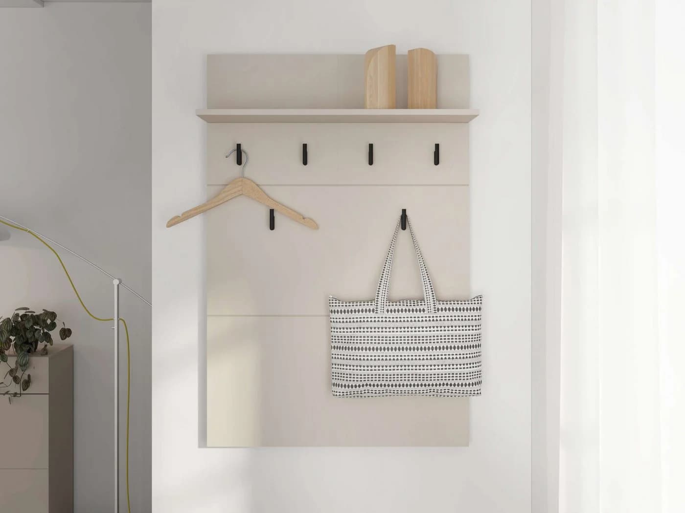 HOME AFFAIRE Garderobenpaneel Rathlin Wandregal Wandpaneel Wandgarderobe