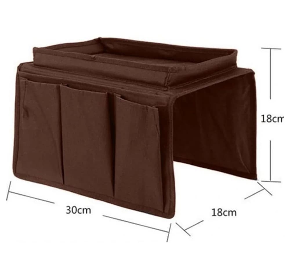 JOYOLEDER Sofa-Armlehnen-Organizer Schwarz Oxford-Gewebe