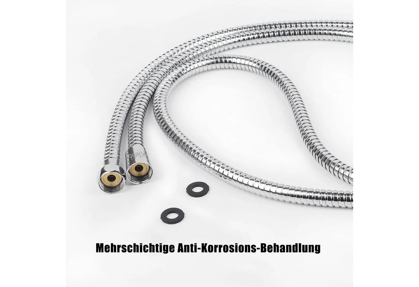 Jumpeak Brauseschlauch Edelstahl 304 Silber 150/200cm