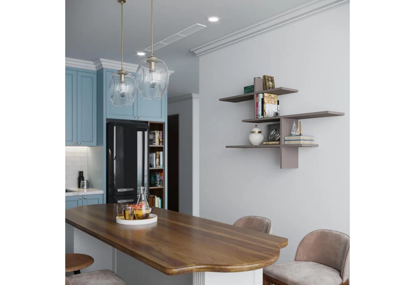 Livetastic Wandregal Salem Beige Holzwerkstoff