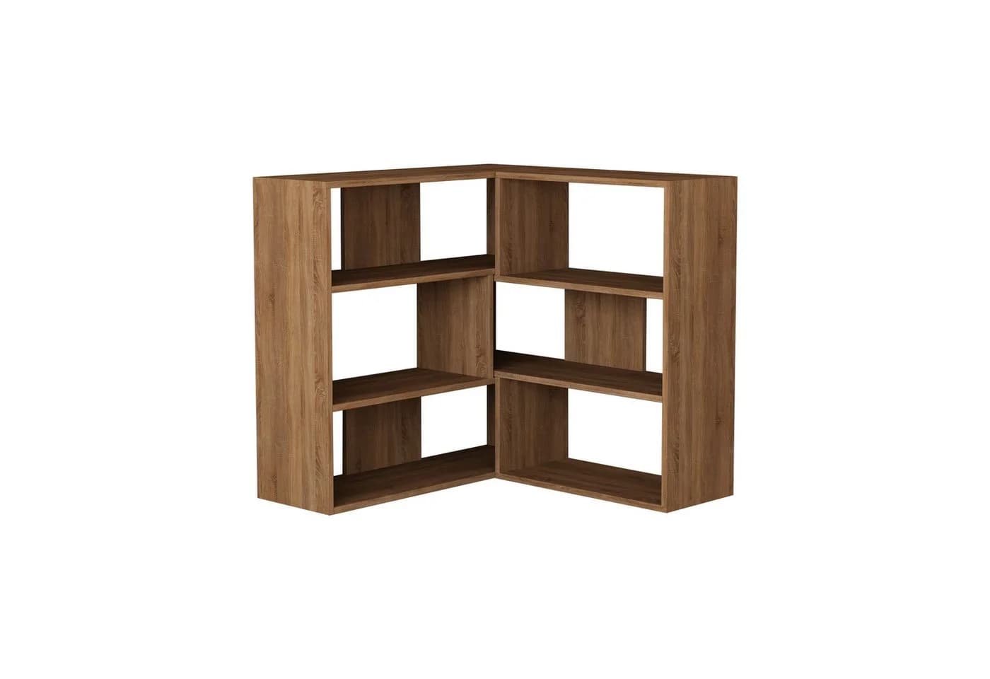 Decortie Bücherregal Molly Modernes Eckregal Beige