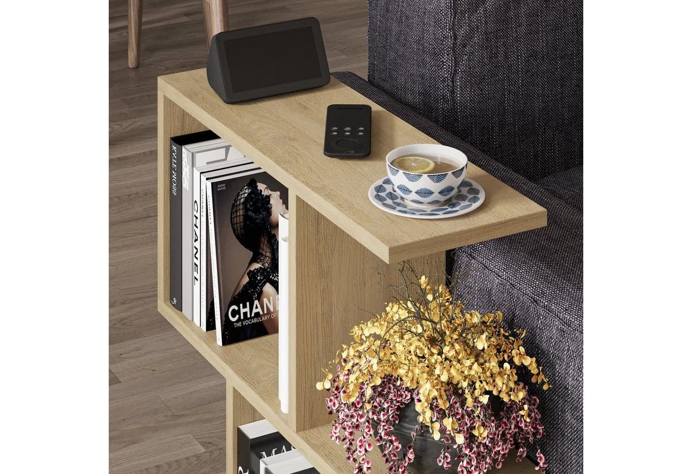 Decortie Beistelltisch Modern Eiche 60x60x60 cm