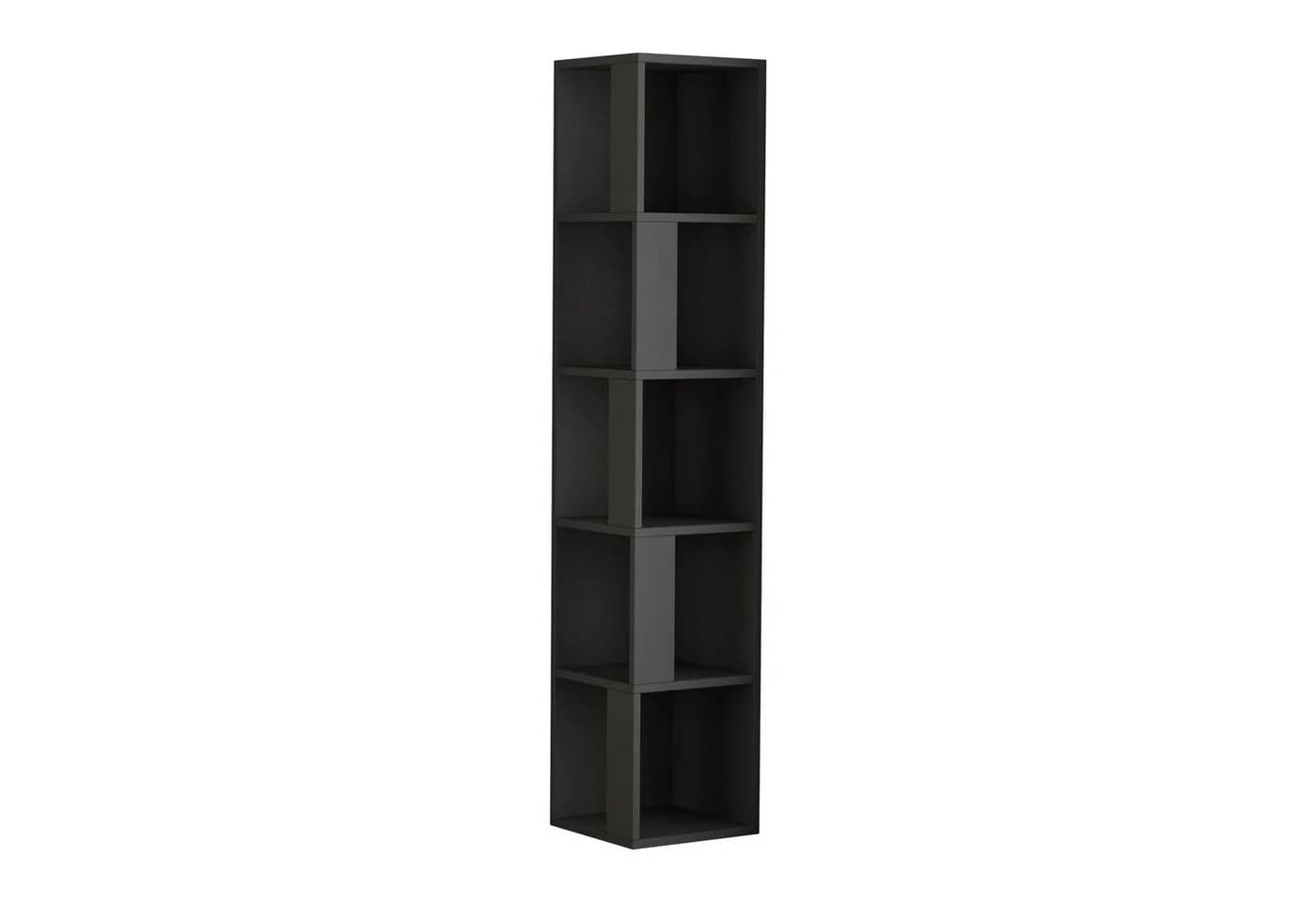 Decortie Bücherregal Piano Modernes Eck-Regal Anthrazit
