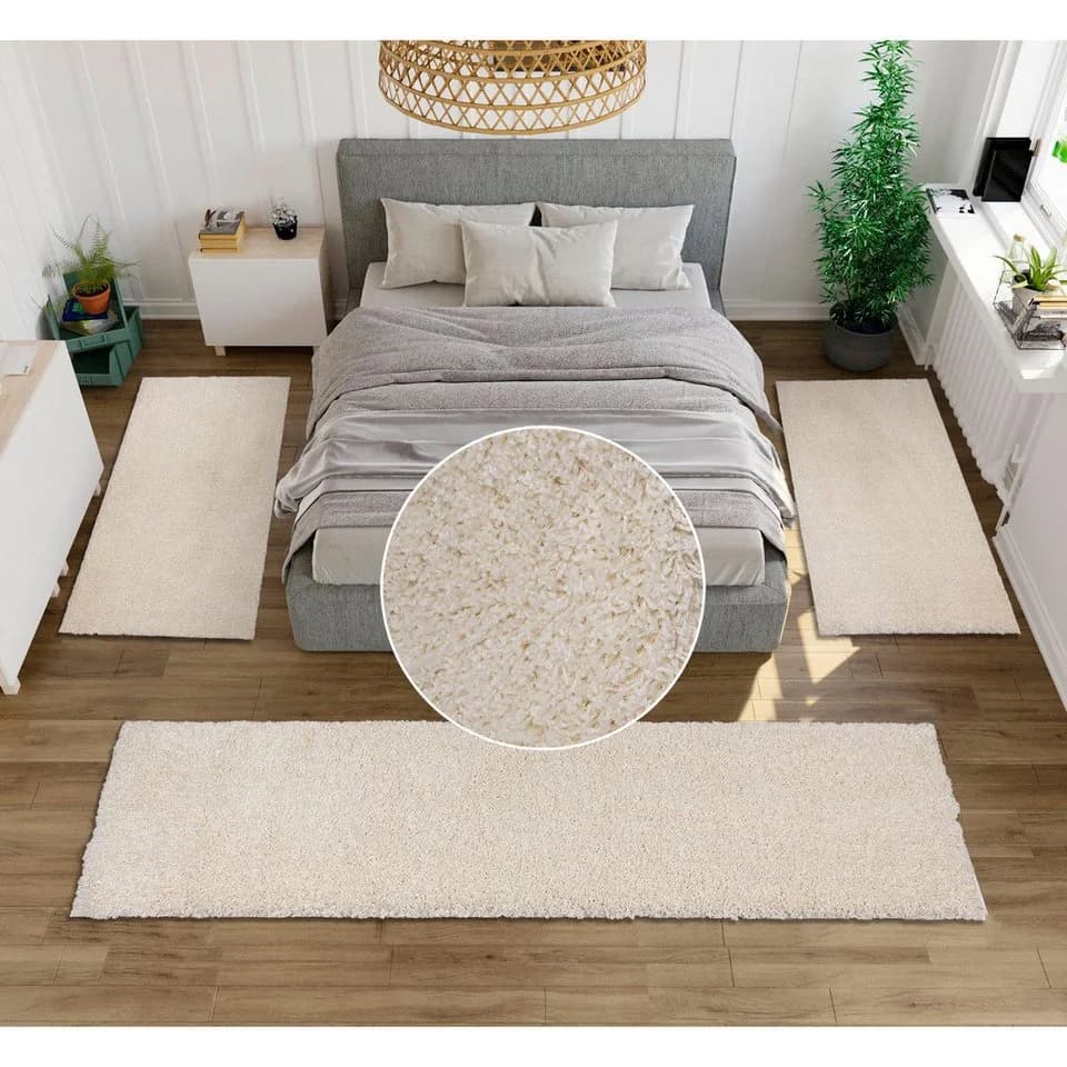 Bruno Banani Bettumrandung Shaggy Soft Beige U-förmig