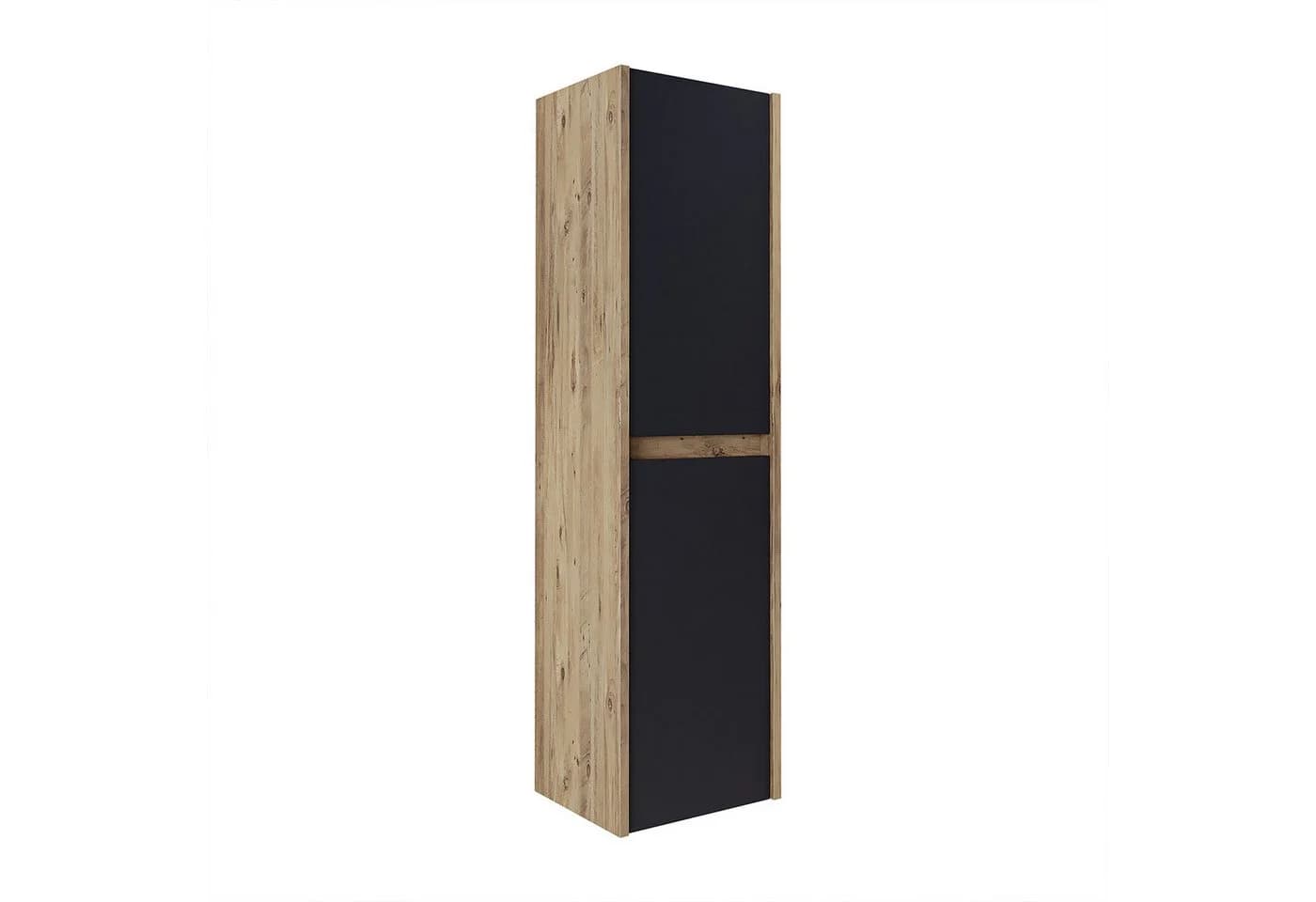 Roomart Badmöbel-Set Hochschrank 115 cm Weiß Soft-Close