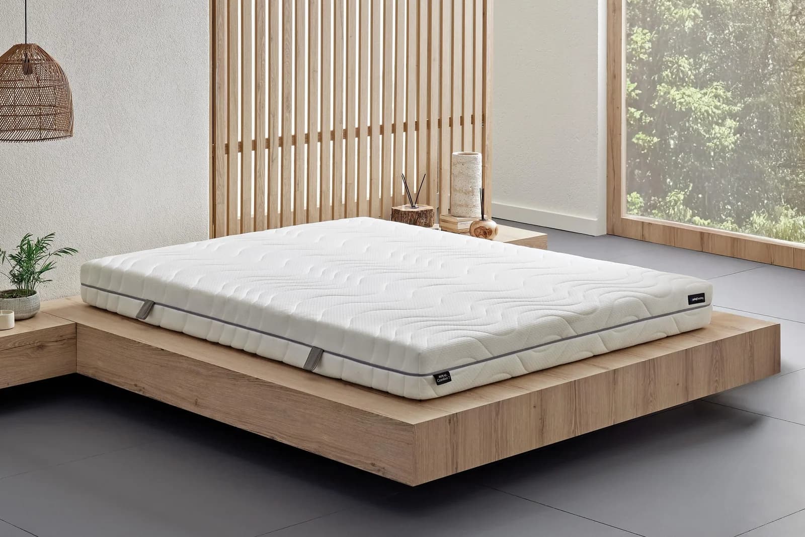 Yatas Royal Comfort 7 Slim Matratze Weiß 7-Zonen Wendbar