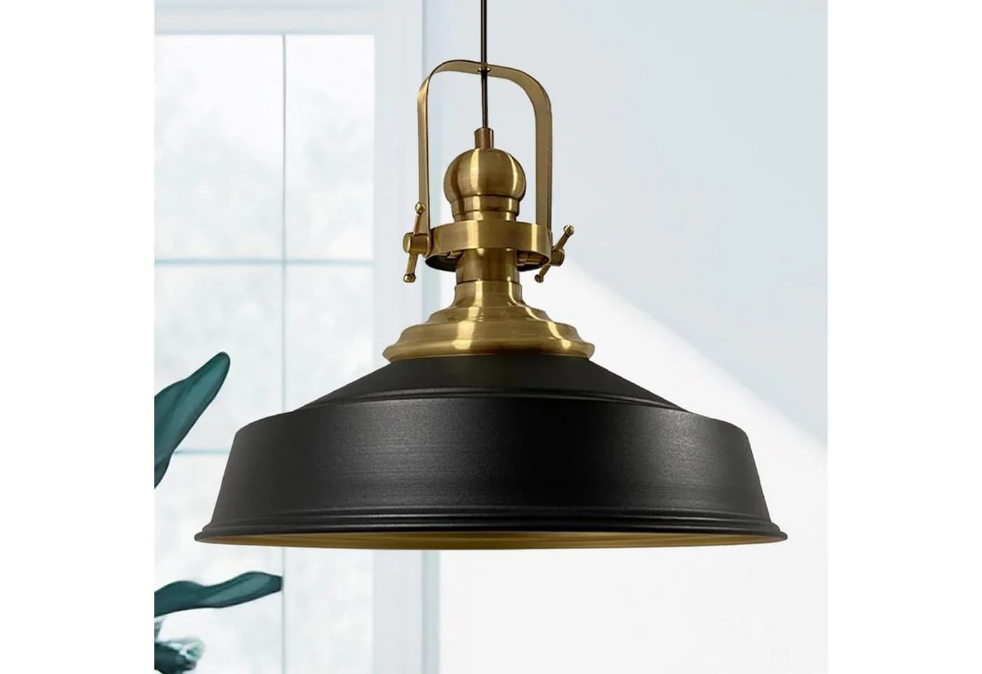 Bamyum Pendelleuchte Aslet Schwarz Metall Vintage