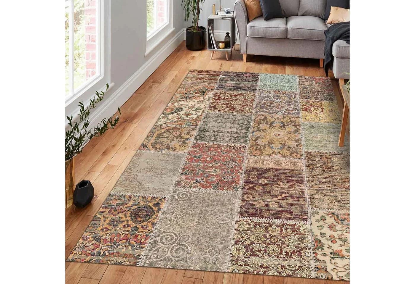 Bamyum Nadine Chenille-Teppich Vintage Design
